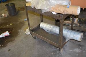 lot 95 image: Rolling Metal Cart CONTENTS NOT INCLUDED