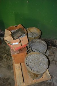 lot 106 image: Buckets of Aggregate as shown
