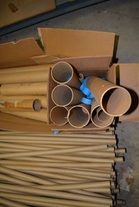 lot 165 image: Paper Tubes for Packing of Crafts and Boxes 8x8x4