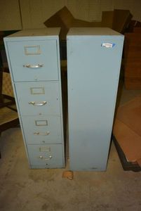 lot 163 image: Two 4-Drawer File Cabinets