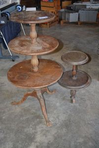 lot 143 image: Vintage Multiple Tiered Side Tables, 2 Total