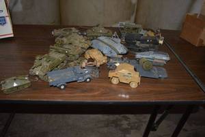 lot 168 image: Military Toy Tanks and Trucks