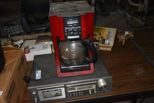 lot 179 image: Mr. Coffee Coffee Maker, Pioneer tape Cassette Player