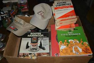 lot 176 image: Tool Books Including Scroll Saw, Radial Arm Saw and Cabinetmaking and Hats
