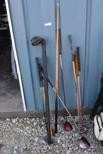 lot 56 image: Golf Clubs John Daly 540cc, Wilson Titanium T7, Irons, see pictures