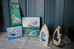 lot 60 image: Four Irons, Hand mixer and filter