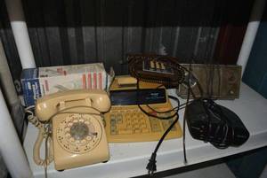 lot 63 image: Vintage phones and radios
