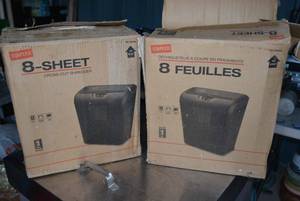 lot 92 image: Two Paper Shredders in Boxes