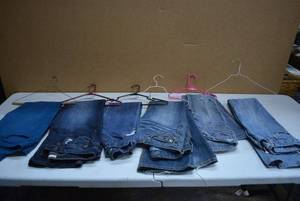lot 112 image: Girls Jeans Mossimo 11R, Angels Size 9, BlueAsphalt, Cherokee Size 6X, No Boundaries Size 17,