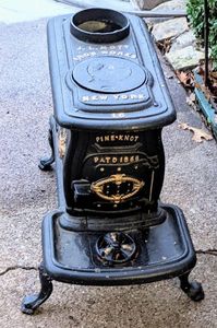 lot 3 image: J.L. Mott Iron Works Small Wood Stove Unique and Highly Sought After $$