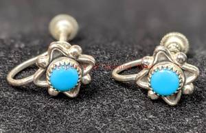 lot 27 image: Pair of Sterling Silver Earring.
