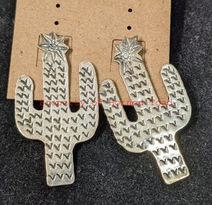 lot 28 image: Pair of Sterling Earrings, almost 2 long.