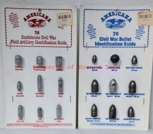 lot 83 image: Americana 76 Civil War Field Artillery and Bullet Identification Guide Replicas