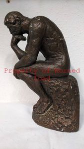 lot 105 image: Vintage sculpture, The Thinker, Austin Prod. Inc., 1961 9.25 Tall