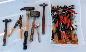 lot 117 image: Tools Screw Drivers, Hammers, and much more