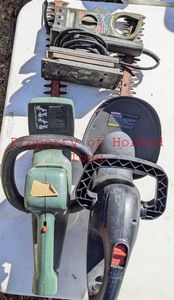 lot 106 image: Various Tools to include Hedge Trimmers, Sander and Voltage Meter