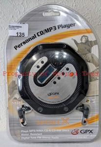 lot 135 image: GPX Sport X Portable CD Player & AMFM Radio Model CDP4404SP NIB New Sealed