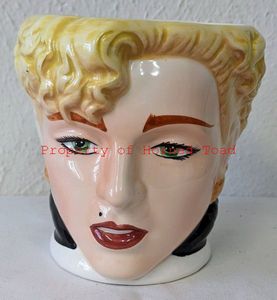 lot 136 image: Walt Disney Dick Tracy Applause 3-D Head Mug Marilyn Monroe