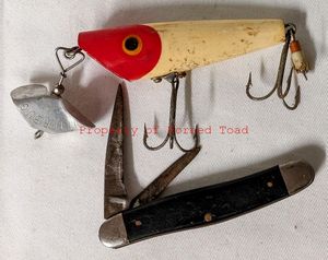 lot 143 image: SputterBug Lure and a Camco Knife 533