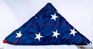 lot 166 image: United States Flag 5 x8 National Nylon from The Flag Store J. Hugh Campbell