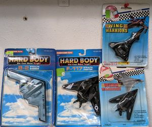 lot 170 image: Hard Body and Wing Warriors Die Cast Toys Four in total one money