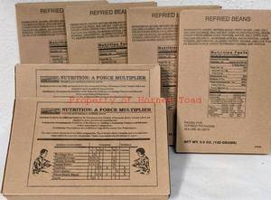 lot 185 image: Surepak Sopakco MRE Packaging Powered Refried Beans