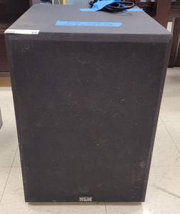 lot 35 image: KLH 335W SUBWOOFER POWERED SPEAKER MODEL S200ETH AS SHOWN. APPROX. 13.5 W x 18.25 D x 19 H.
