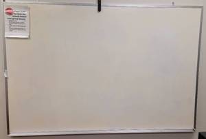 lot 69 image: DRY ERASE BOARD AS SHOWN. APPROX. 4 W x 3 H.