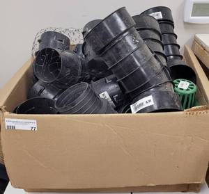 lot 77 image: BOX LOT OF COUPLERS AS SHOWN.