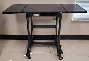lot 155 image: HON ROLLING MULTI-USE CART WITH FOLDABLE SIDES AS SHOWN. APPROX. 37 W x 27 H x 20 D.
