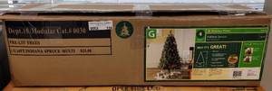lot 158 image: 4-FOOT INDIANA SPRUCE PRE-LIT CHRISTMAS TREE AS SHOWN.