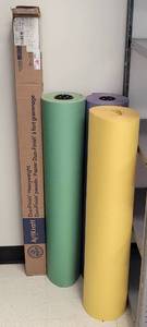 lot 163 image: (4) BULLETIN BOARD PAPER ROLLS AS SHOWN. SOLD 4 X THE MONEY