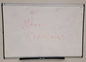 lot 213 image: DRY ERASE BOARD AS SHOWN. APPROX. 4 W x 3 H.