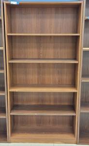 lot 238 image: 5-TIER BOOKCASE AS SHOWN. APPROX. 36 W x 71 H x 12 D.