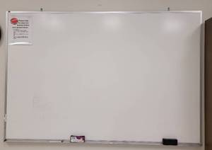 lot 241 image: DRY ERASE BOARD AS SHOWN. APPROX. 4 W x 3 H.
