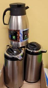 lot 327 image: (3) HOT BEVERAGE DISPENSERS AS SHOWN.