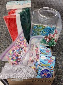 lot 336 image: LOT OF CRAFTING BEADS AND ACCESSORIES AS SHOWN.