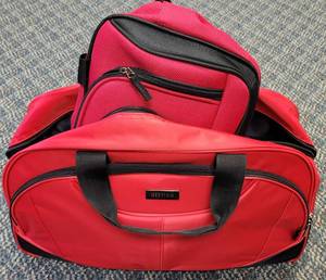 lot 357 image: (2) TRAVEL BAGS IN STYLES AND SIZES SHOWN.