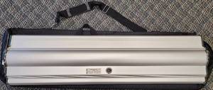 lot 363 image: PORTABLE VINYL BANNER SIGN HOLDER AS SHOWN.