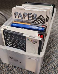 lot 386 image: TRANSPARENCY FILM, BINDERS, AND MORE AS SHOWN.