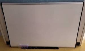 lot 393 image: QUARTET DRY ERASE BOARD AS SHOWN. APPROX. 4 W x 3 H.