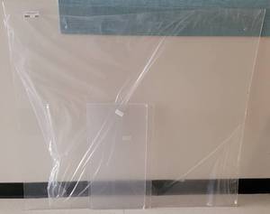 lot 395 image: PLEXIGLASS PANELS IN VARIOUS SIZES AS SHOWN.