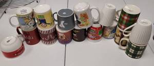lot 460 image: (16) ASSORTED COFFEE MUGS AS SHOWN.