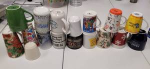 lot 461 image: (17) ASSORTED COFFEE MUGS AS SHOWN.