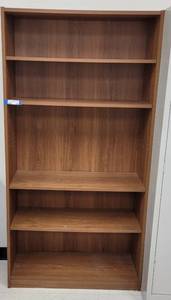 lot 428 image: 5-TIER BOOKCASE AS SHOWN. APPROX. 36 W x 71 H x 12 D.