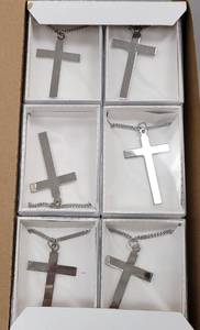 lot 446 image: (12) NEW CROSS NECKLACES IN BOXES AS SHOWN. SOLD 12 X THE MONEY