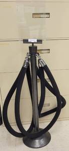 lot 517 image: STANCHION STYLE POST WITH SIGN AS SHOWN. APPROX. 52 H.