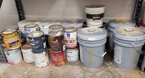 lot 539 image: LOT OF ASSORTED PAINTS AS SHOWN.