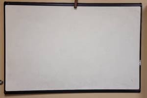lot 547 image: QUARTET DRY ERASE BOARD AS SHOWN. APPROX. 6FT W x 4FT H.