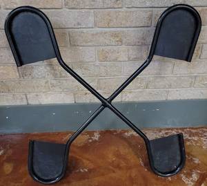 lot 608 image: METAL STACKABLE CHAIR DOLLEY  CART AS SHOWN.